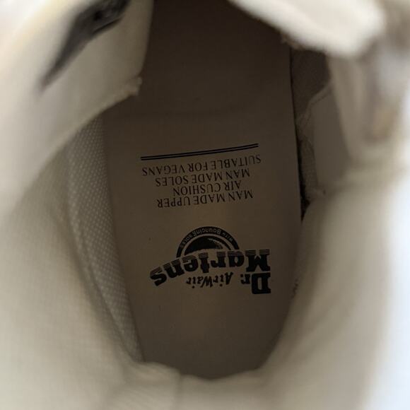 Dr. Martens V Jadon II Mono White Platform Boots Women’s Size 7 Vegan Zip - Picture 11 of 11